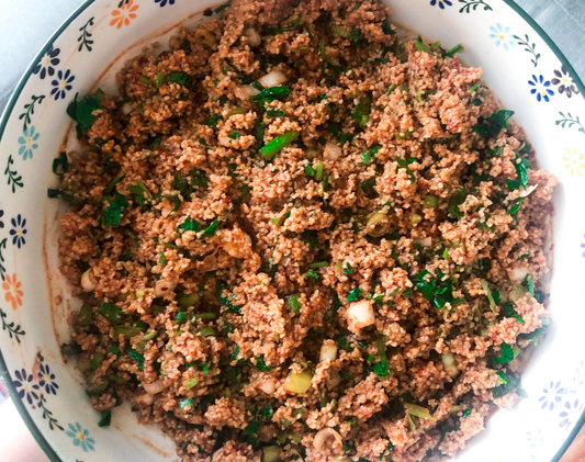 Spicy Bulgur Wheat Salad With Pomegranate Molasses