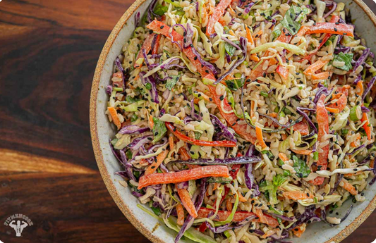 Eat Your Vegetables With This Ginger Sesame Brown Rice Slaw
